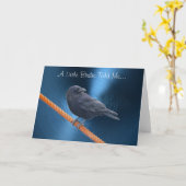 KRAAI OP EEN WENSKAART KAART (Gele Bloem)