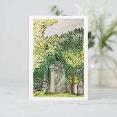 Kraai op het kerkhof, Art Print Kaart (Staand voorkant)