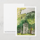 Kraai op het kerkhof, Art Print Kaart (Voorkant / Achterkant)