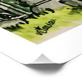 Kraai op het kerkhof perfect poster (Hoek)