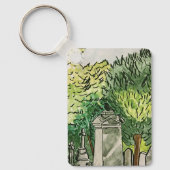 Kraai op het kerkhof, sleutelhanger (Voorkant)