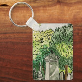 Kraai op het kerkhof, sleutelhanger (Voorkant)