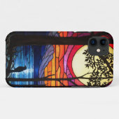 Kraai op tak Case-Mate iPhone case (Achterkant (horizontaal))