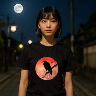 Kraai op wilgentak  Japanse kunst T-shirt