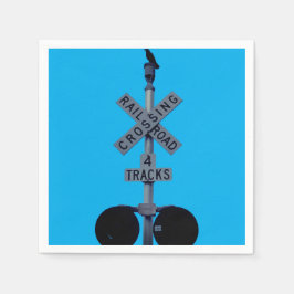 Kraai Overstekende Bewaker Papieren Servet