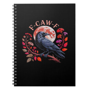 Kraai Raaf Grappige F-Caw-F Oversized Vintage Graf Notitieboek