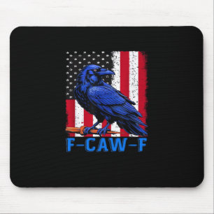 Kraai Raven Grappig F-Caw-F Minimaal Schoon Muismat