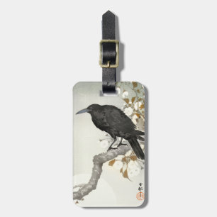 Kraai Raven Koson Japanse Vogel Kraai Bagagelabel