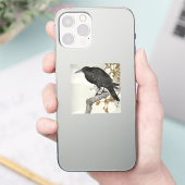 Kraai Raven Koson Japanse Vogel Kraai Sticker (Telefoon)