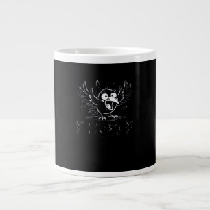 Kraai, Retro F-Caw-F Vogel Kraai Grappige Kraai Vo Grote Koffiekop