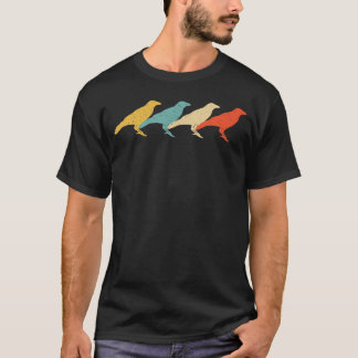 Kraai  Retro Raven Bird Lover 60s 70s Gift 2 T-shirt