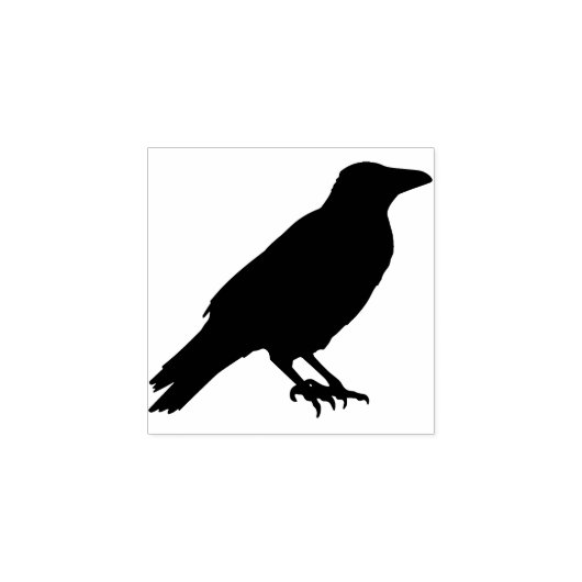 Kraai silhouet kunst stempel (Afrduk)