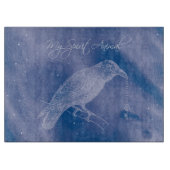 Kraai Spirit Animal Cutting Board - Altaardecor Snijplank (Voorkant)