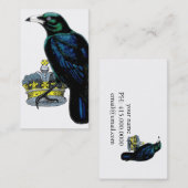 Kraai steelt de kroon van de koning. visitekaartje (Voorkant / Achterkant)