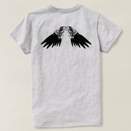 kraai t-shirt (Design achterkant)