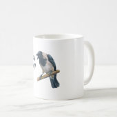 Kraai Weg Boze Kraai Onbeschofte kraaienvogel Koffiemok (Voorkant rechts)