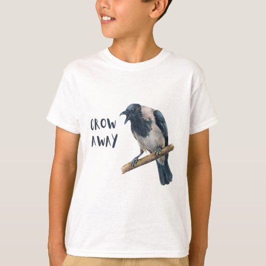 Kraai Weg Boze Kraai Onbeschofte kraaienvogel T-shirt (Voorkant)