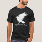 Kraai - wit t-shirt (Voorkant)
