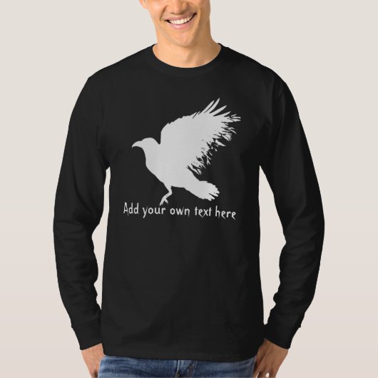 Kraai - wit t-shirt (Voorkant)