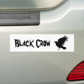 Kraai - zwart bumpersticker (Op auto)