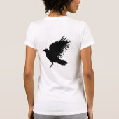 Kraai - zwart t-shirt (Achterkant)