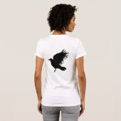 Kraai - zwart t-shirt (Achterkant volledig)