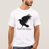 Kraai - zwart t-shirt (Voorkant)
