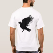 Kraai - zwart t-shirt (Achterkant)