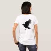 Kraai - zwart t-shirt (Achterkant volledig)