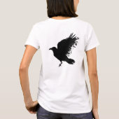 Kraai - zwart t-shirt (Achterkant)