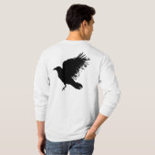 Kraai - zwarte vogel t-shirt (Achterkant volledig)