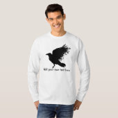 Kraai - zwarte vogel t-shirt (Voorkant volledig)
