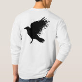 Kraai - zwarte vogel t-shirt (Achterkant)