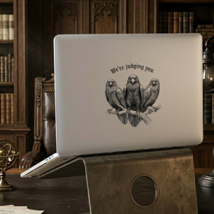 Kraaien beoordelen Grappig Sarcastisch Raaf Gothis Sticker