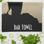 Kraaien, Black Bird Raven Bar Gold Theedoek (Gevouwen)