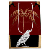 Kraaien, Blackvogels - de Raven Bird Gift Bag Medium Cadeauzakje (Achterkant)