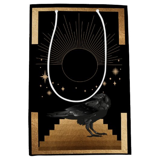 Kraaien, Blackvogels - De vogels van Raven Bird Medium Cadeauzakje (Voorkant)