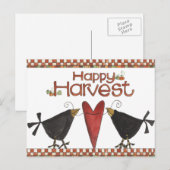 Kraaien en hart briefkaart (Voorkant / Achterkant)