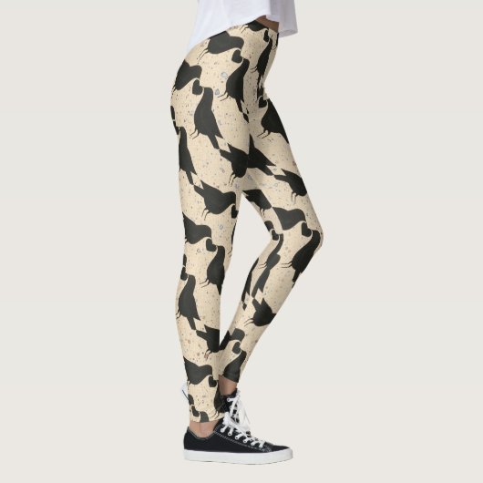 Kraaien en hart Leggings (Rechts)