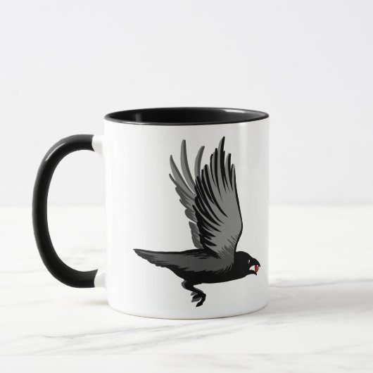 Kraaien en hart mok (Links)