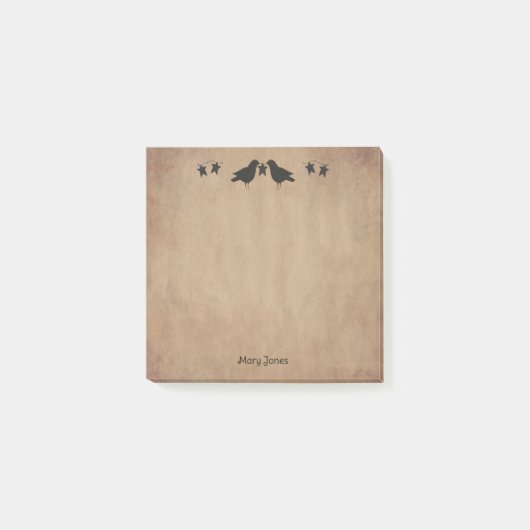 Kraaien en kraag post-it® notes (Voorkant)