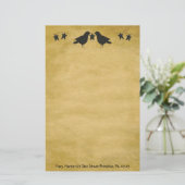 Kraaien en kraamklinieken briefpapier (Staand voorkant)