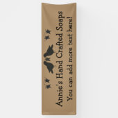 Kraaien En Sterren 2.5' x 8' Op Maat Gemaakte Bann Spandoek (Verticaal)