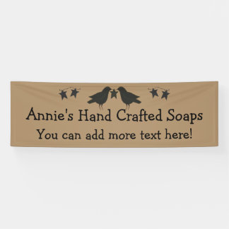 Kraaien En Sterren 2.5' x 8' Op Maat Gemaakte Bann Spandoek