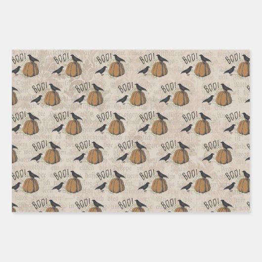 kraaien Ephemera Inpakpapier Vel (Voorkant 3)