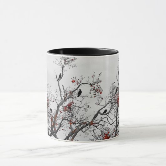 Kraaien in de herfst mok (Midden)