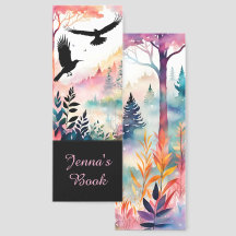 Kraaien in een pastelbos