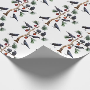 Kraaien Kerstinpakpapier Cadeaupapier