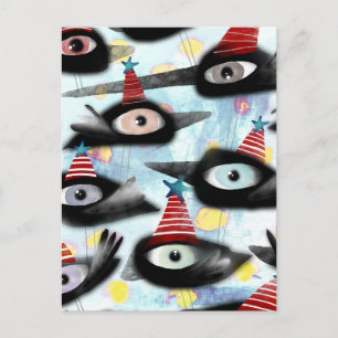 Kraaien mooi winterfeest briefkaart