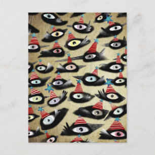 Kraaien mooi winterfeest briefkaart